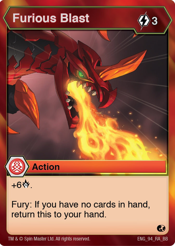 Image for Furious Blast (94) (Battle Brawlers) - Bakugan TCG