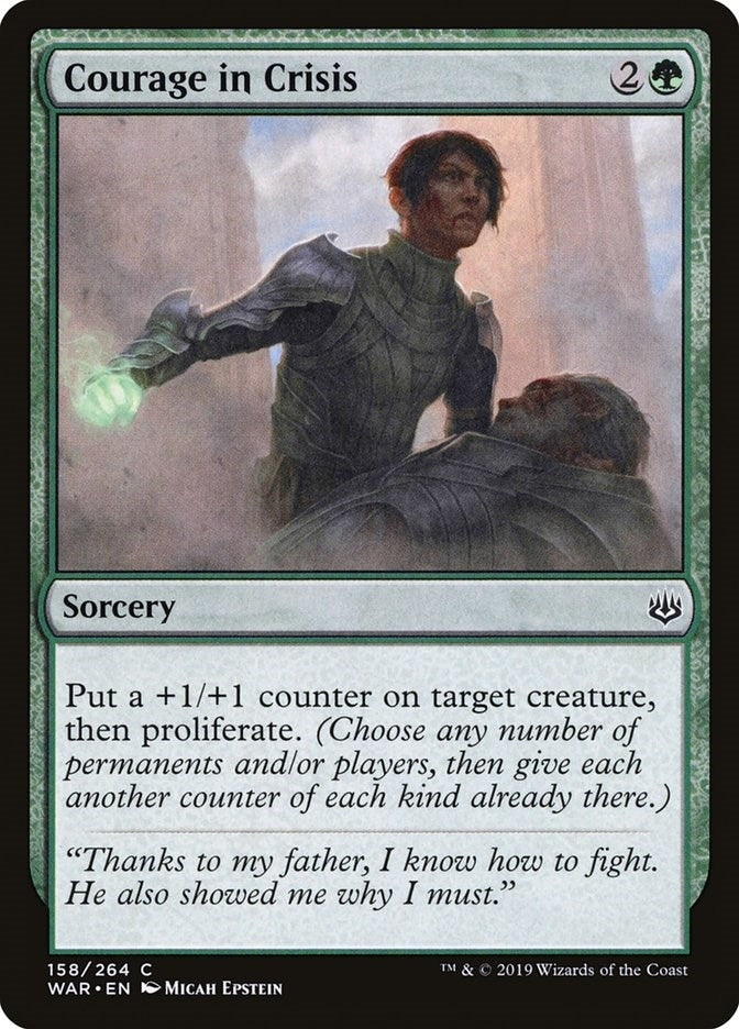 Image for Courage in Crisis (158) (War of the Spark) - Magic: The Gathering