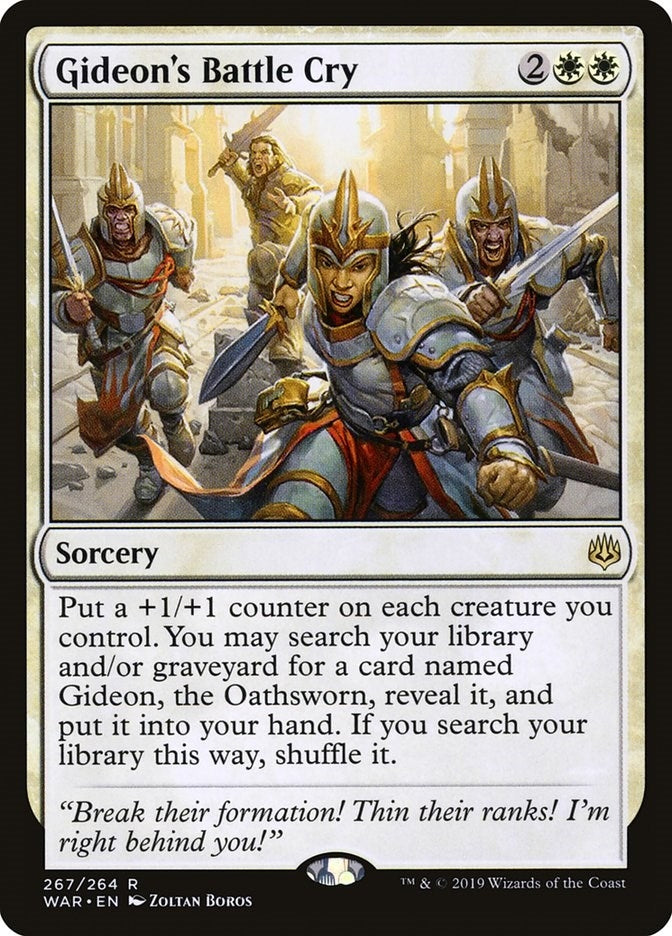 Image for Gideon's Battle Cry (267) (War of the Spark) - Magic: The Gathering