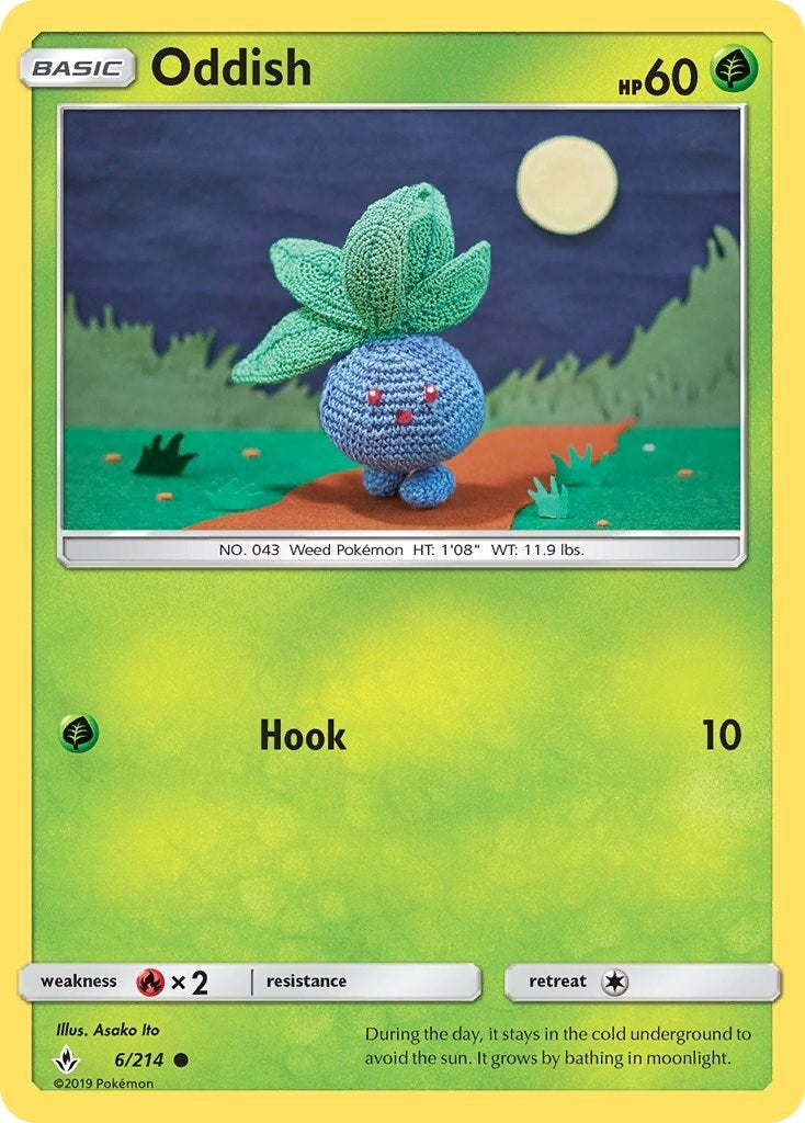 Image for Oddish (6) (6/214) (SM10) - Pokemon