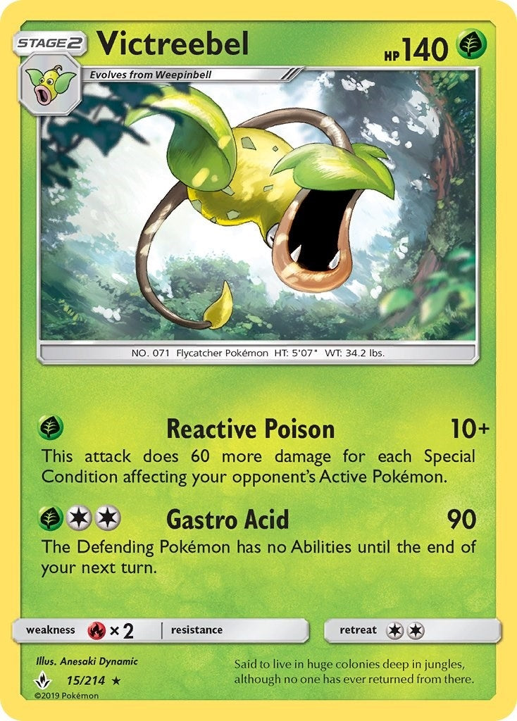 Image for Victreebel (15/214) (SM10) - Pokemon