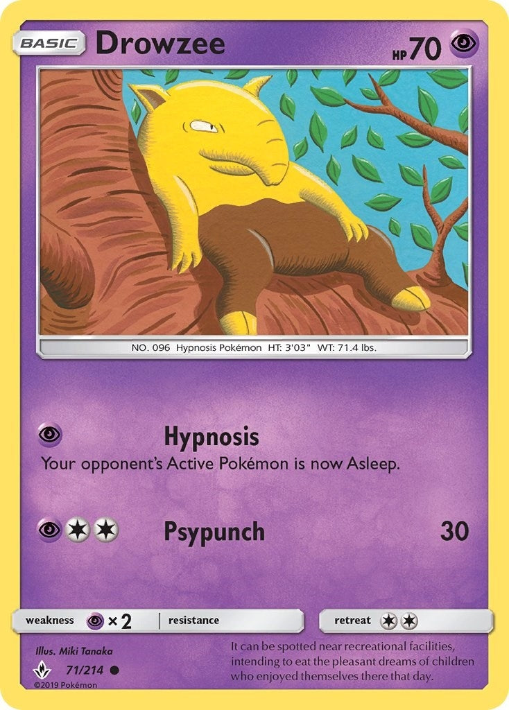 Image for Drowzee (71/214) (SM10) - Pokemon