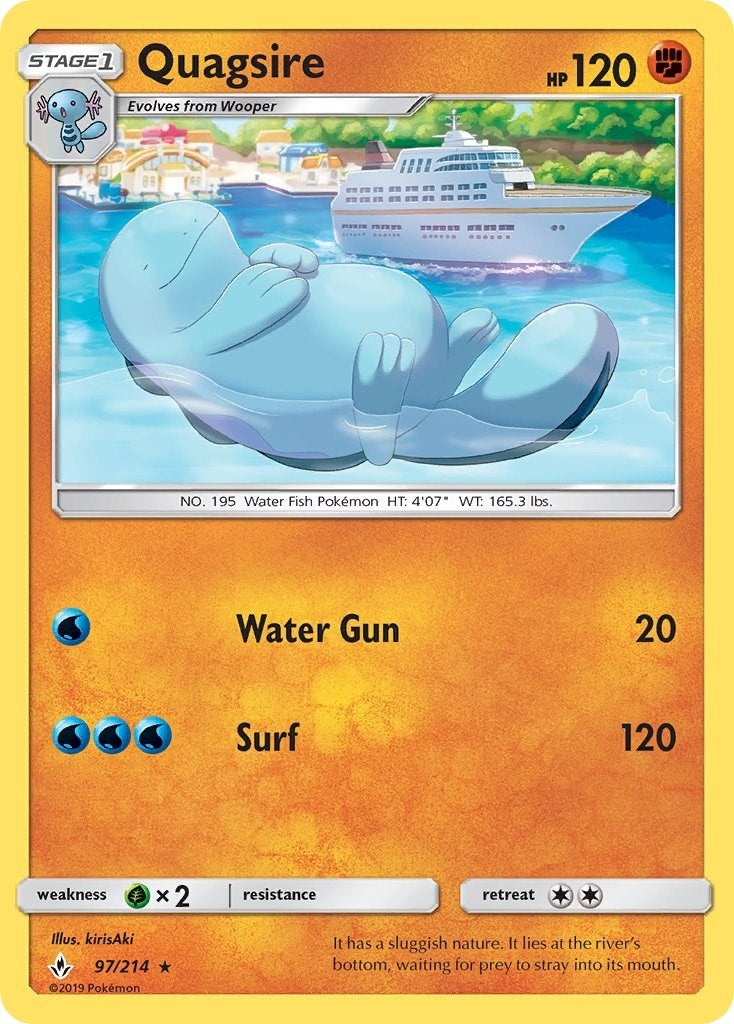 Image for Quagsire (97/214) (SM10) - Pokemon