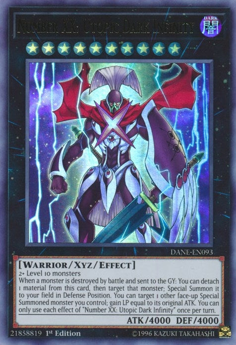 Image for Number XX: Utopic Dark Infinity (DANE-EN093) (DANE) - YuGiOh