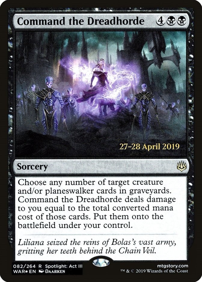 Image for Command the Dreadhorde (82) (Prerelease Cards) - Magic: The Gathering