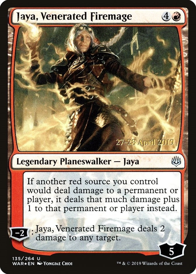 Image for Jaya, Venerated Firemage (135) (Prerelease Cards) - Magic: The Gathering