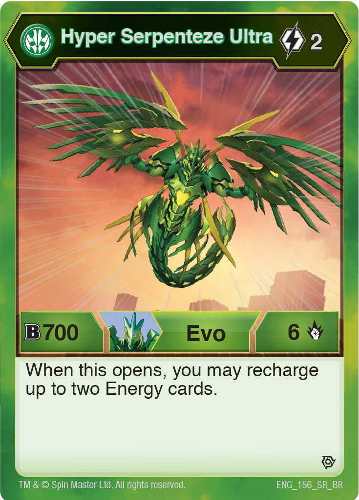Image for Hyper Serpenteze Ultra (156) (156) (Resurgence) - Bakugan TCG