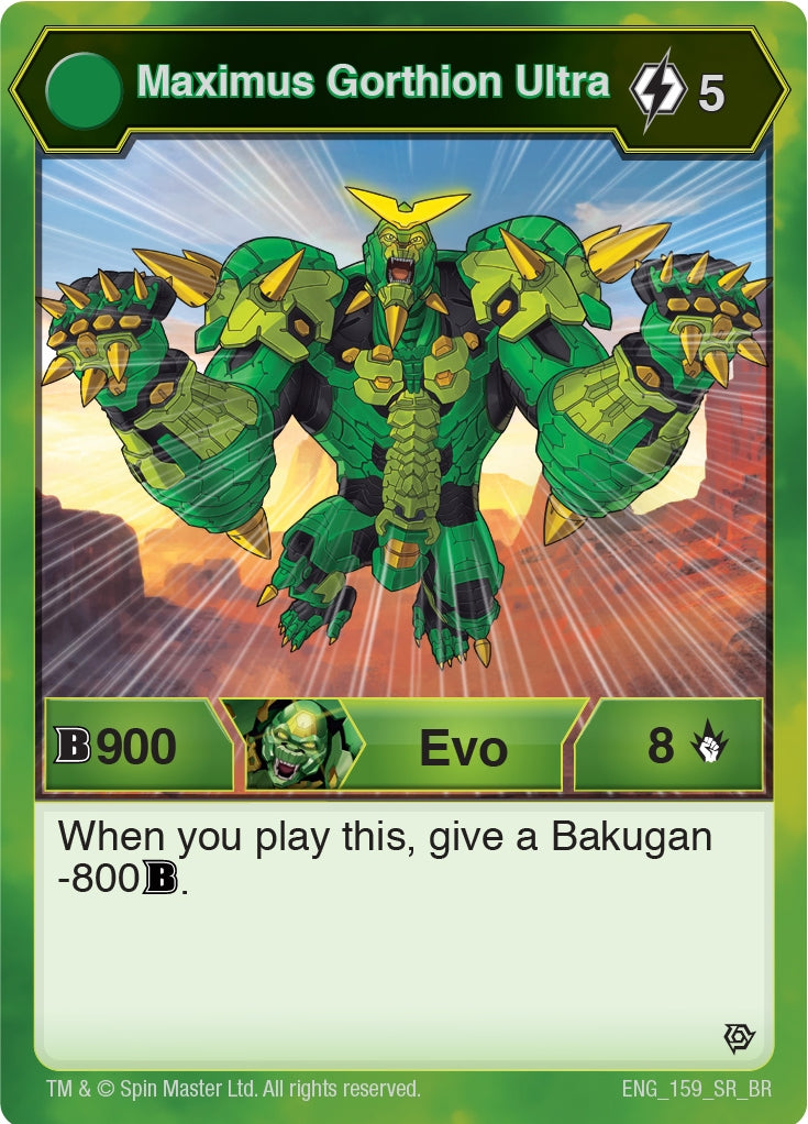Image for Maximus Gorthion Ultra (159) (Resurgence) - Bakugan TCG