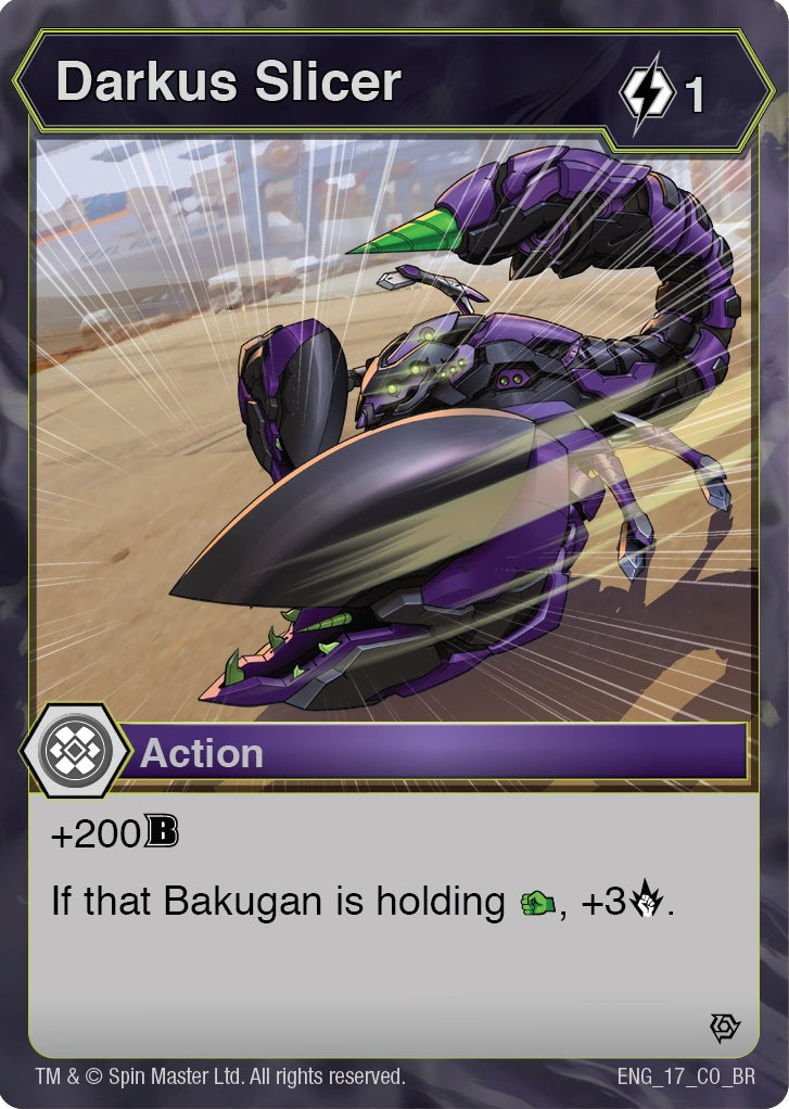 Image for Darkus Slicer (17) (Resurgence) - Bakugan TCG