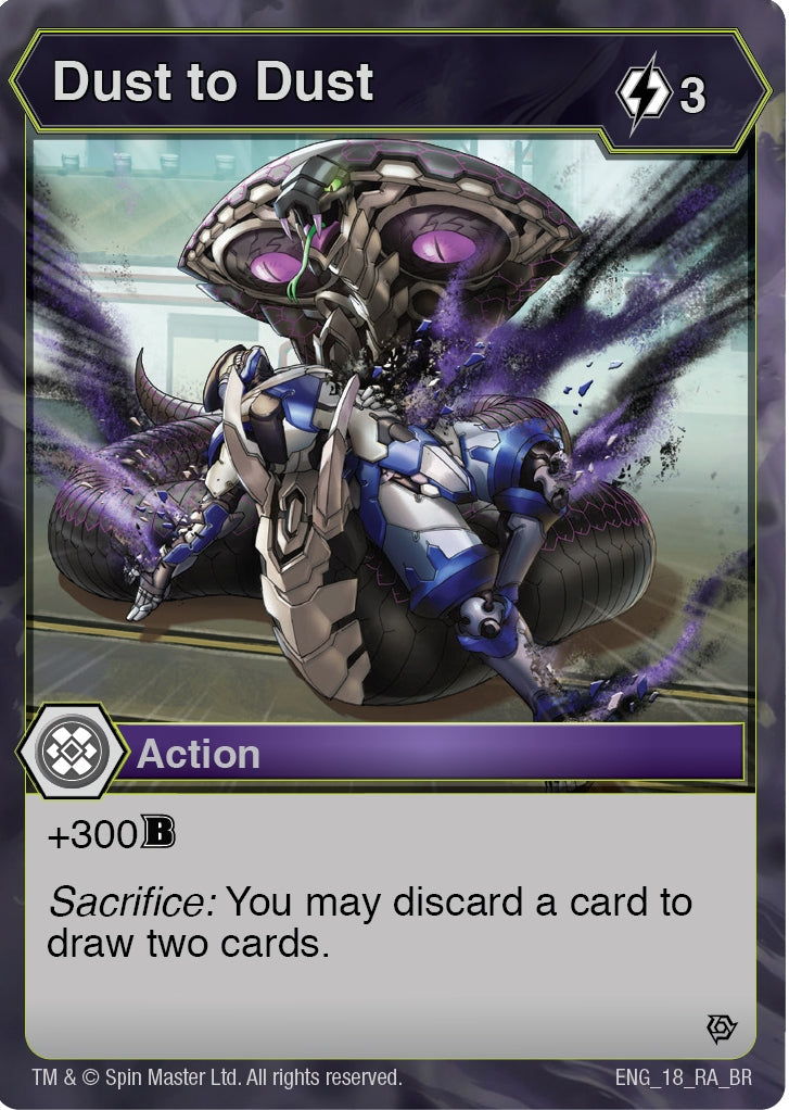 Image for Dust to Dust (18) (Resurgence) - Bakugan TCG