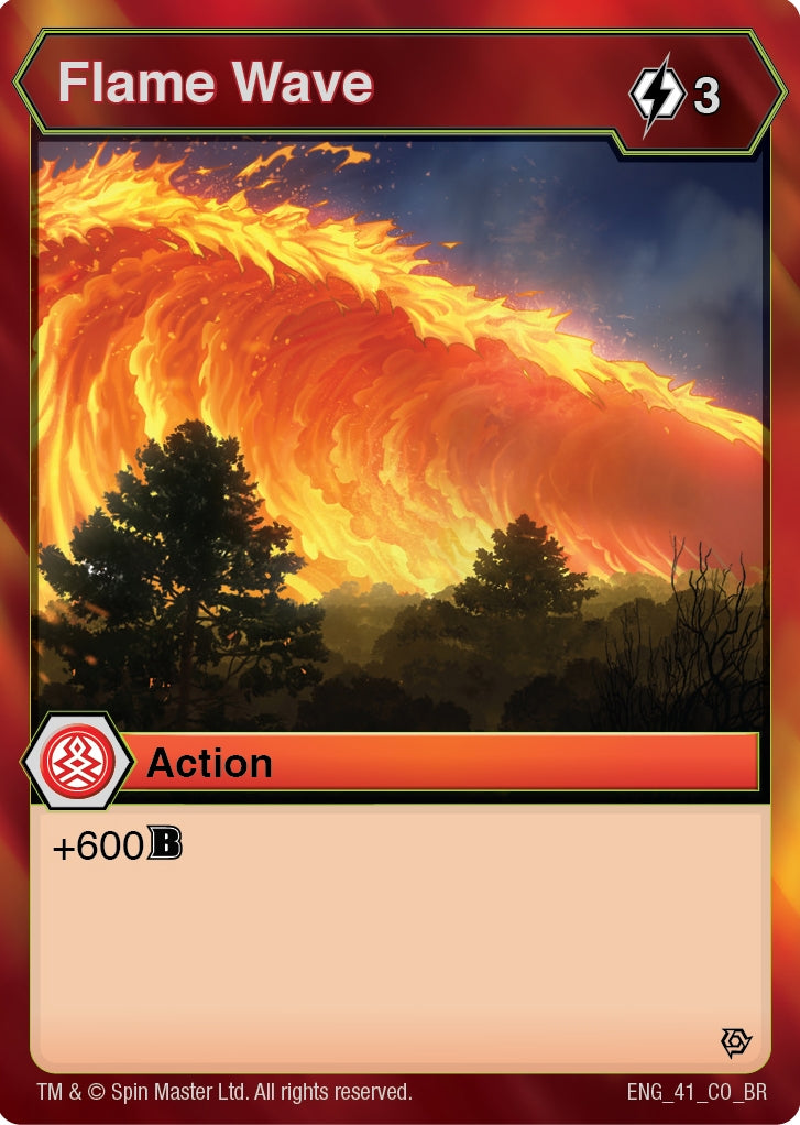 Image for Flame Wave (41) (Resurgence) - Bakugan TCG