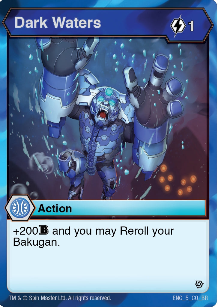 Image for Dark Waters (5) (Resurgence) - Bakugan TCG