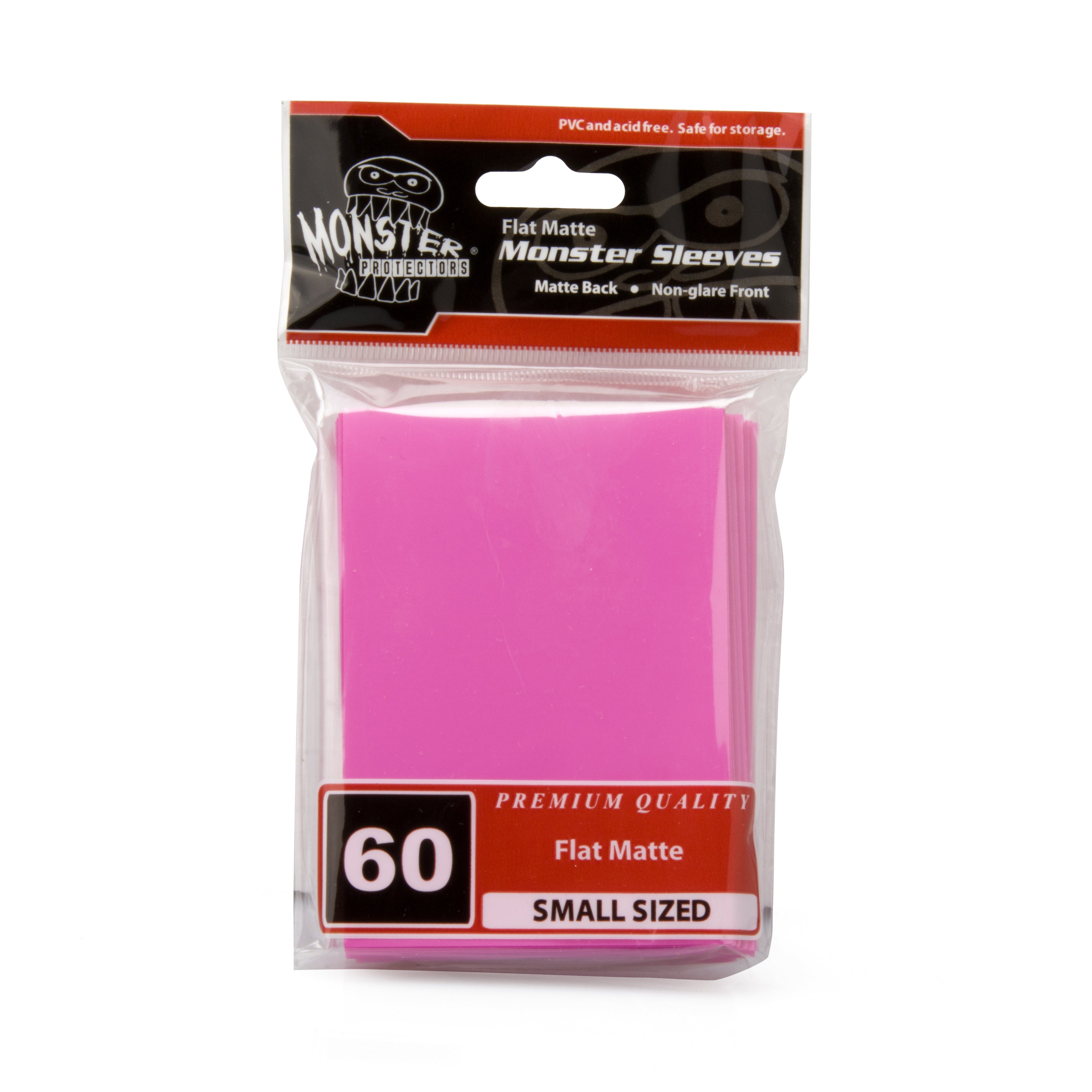 Image for Small Sleeves - Flat Matte - Pink (60-Pack) - Card Sleeves