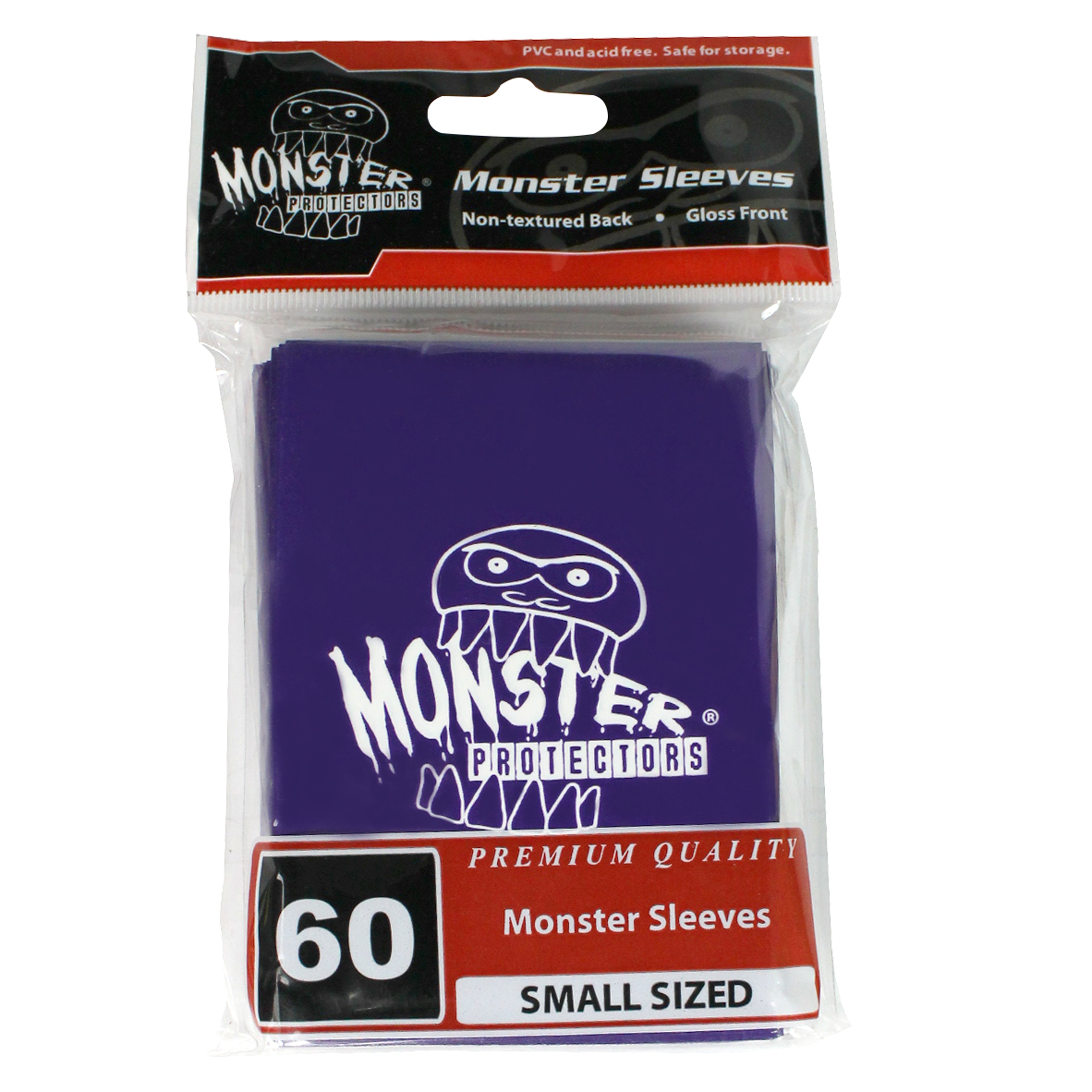 Image for Small Sleeves with Logo - Glossy - Purple (60-Pack) - Card Sleeves