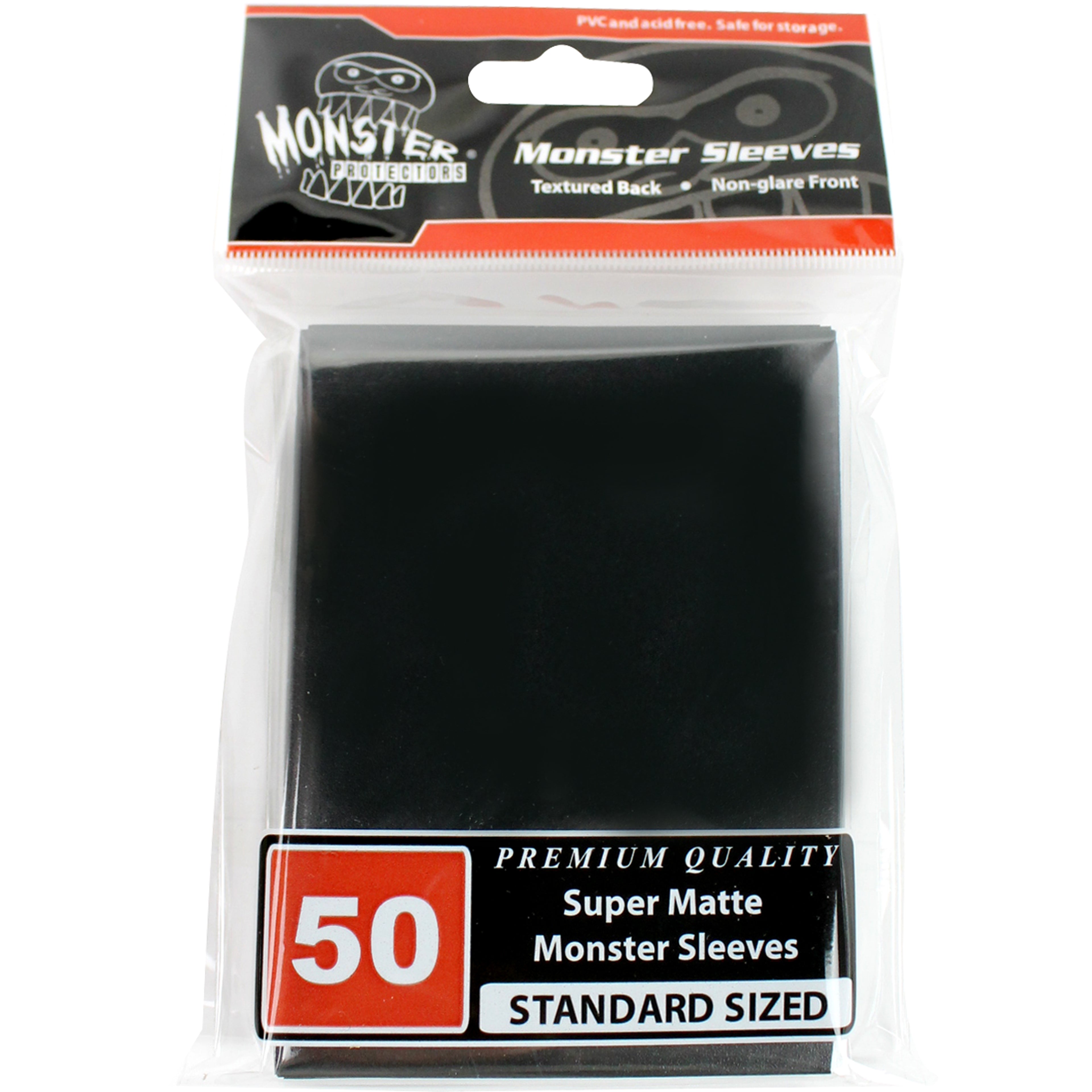 Image for Standard Sleeves - Super Matte - Black (50-Pack) - Card Sleeves