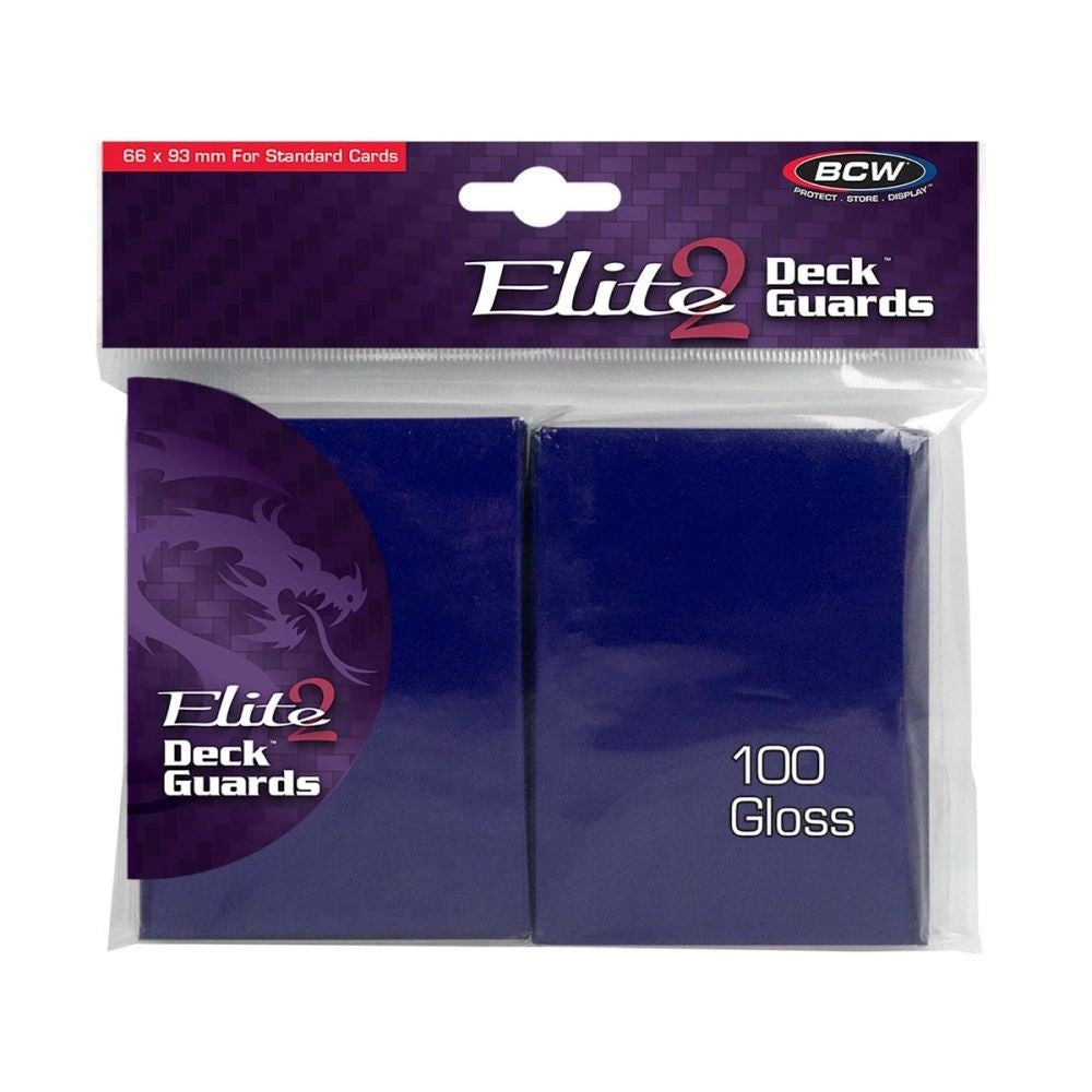 Image for Elite2 Deck Guards - Glossy Standard - Blue (100-Pack) - Card Sleeves
