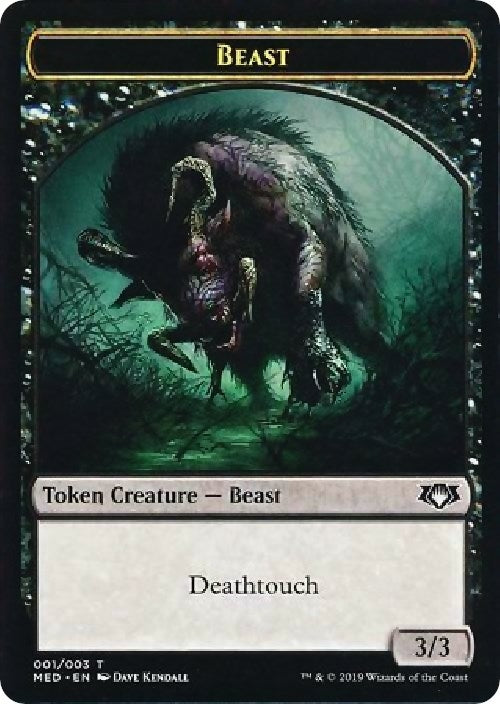 Image for Beast Token (1) (Mythic Edition: War of the Spark) - Magic: The Gathering