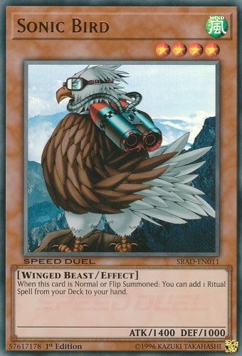 Image for Sonic Bird (SBAD-EN011) (SBAD) - YuGiOh