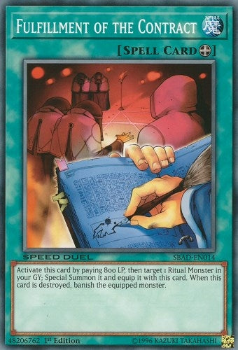 Image for Fulfillment of the Contract (SBAD-EN014) (SBAD) - YuGiOh