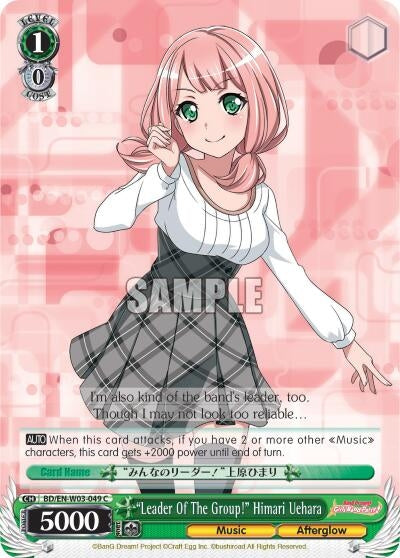 Image for "Leader Of The Group!" Himari Uehara (BD/EN-W03-049 C) (BanG Dream! Girls Band Party! MULTI LIVE) - Weiss Schwarz