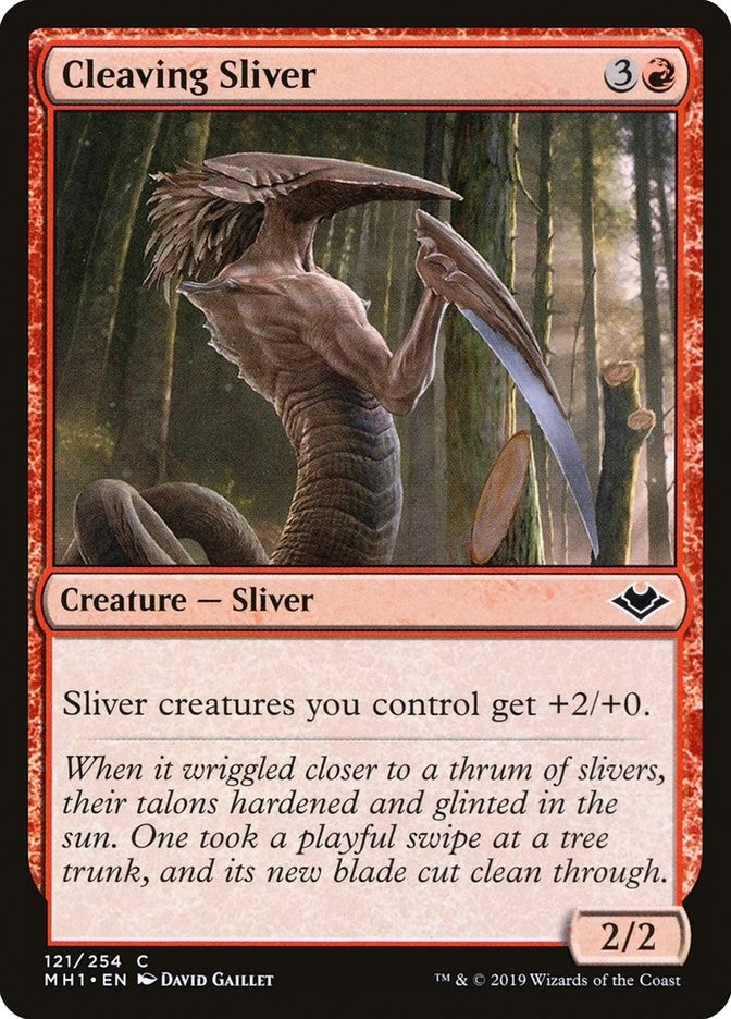Image for Cleaving Sliver (121) (Modern Horizons) - Magic: The Gathering