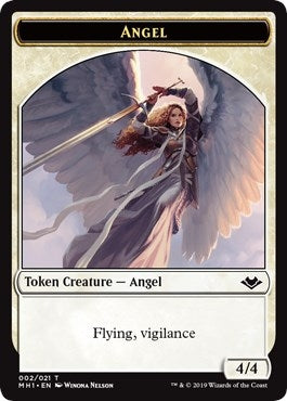 Image for Angel // Zombie Double-Sided Token (2 // 7) (Modern Horizons) - Magic: The Gathering