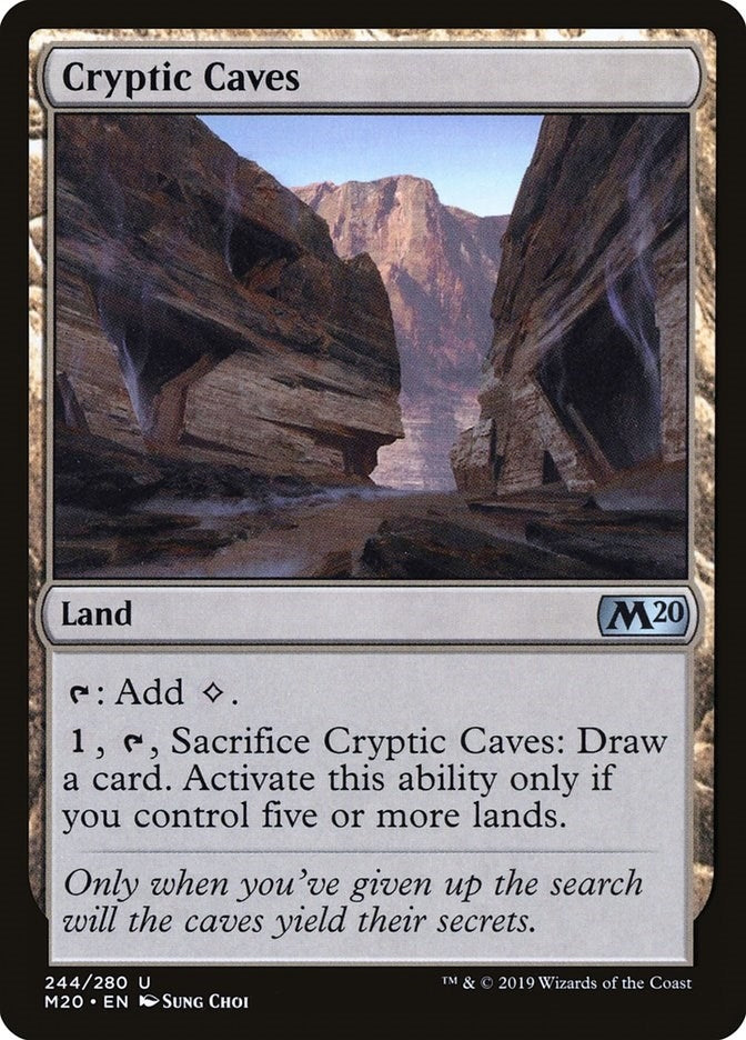 Image for Cryptic Caves (244) (Core Set 2020) - Magic: The Gathering