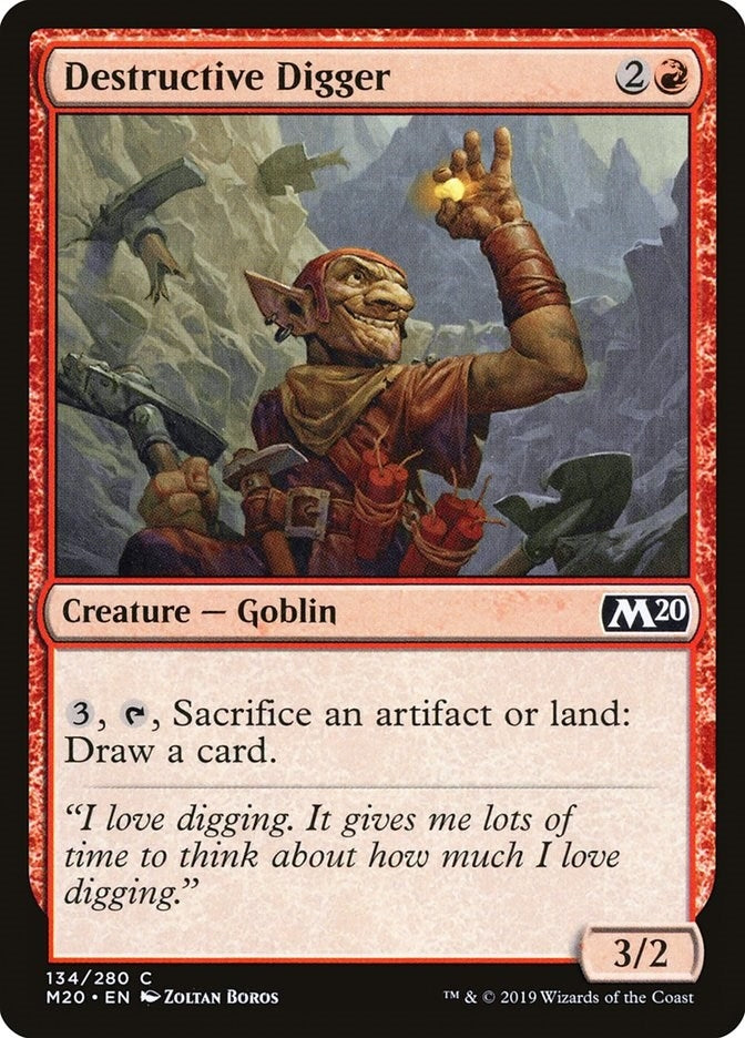 Image for Destructive Digger (134) (Core Set 2020) - Magic: The Gathering