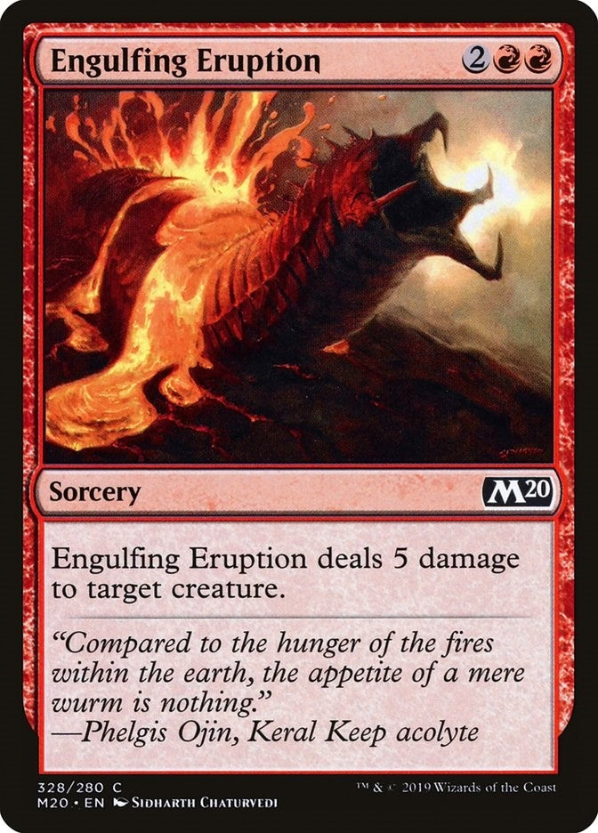 Image for Engulfing Eruption (328) (Core Set 2020) - Magic: The Gathering