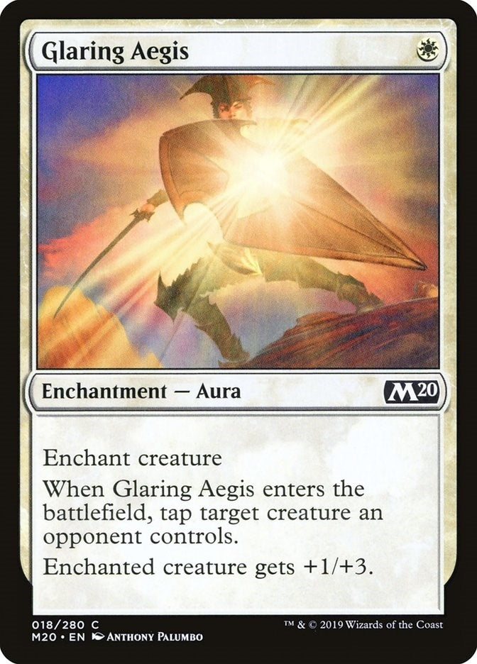 Image for Glaring Aegis (18) (Core Set 2020) - Magic: The Gathering