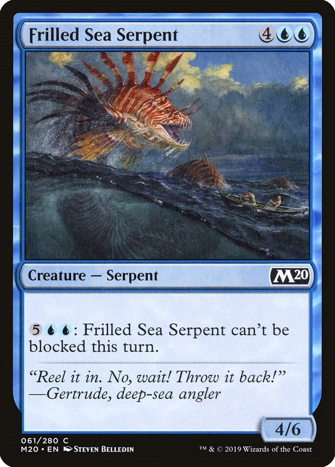 Image for Frilled Sea Serpent (61) (Core Set 2020) - Magic: The Gathering