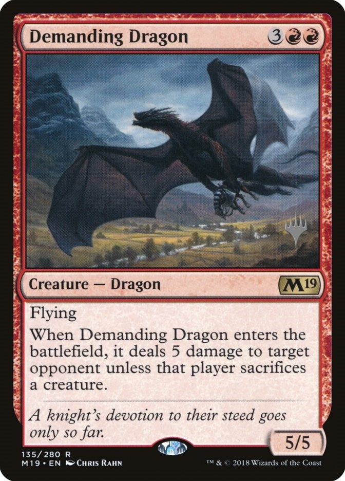 Image for Demanding Dragon (135) (Core Set 2020) - Magic: The Gathering