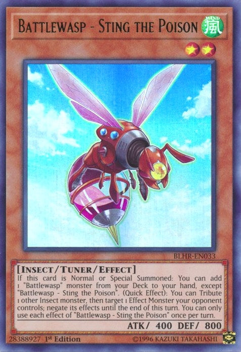 Image for Battlewasp - Sting the Poison (BLHR-EN033) (BLHR) - YuGiOh