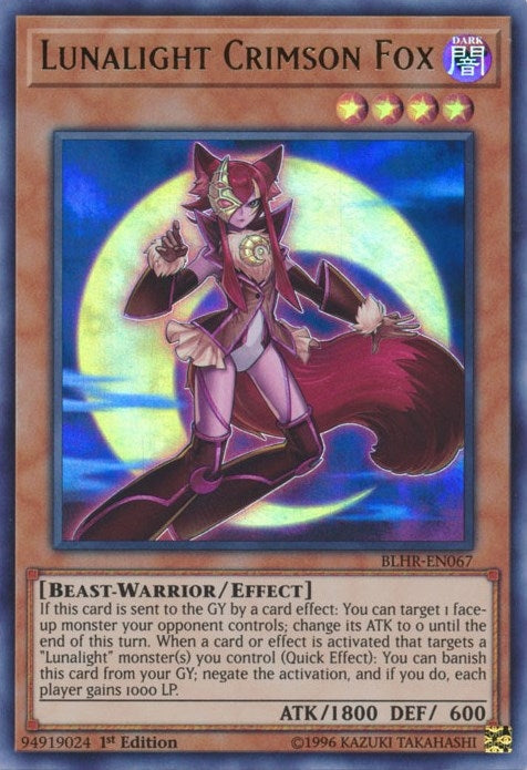 Image for Lunalight Crimson Fox (BLHR-EN067) (BLHR) - YuGiOh