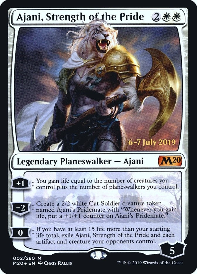 Image for Ajani, Strength of the Pride (2) (Prerelease Cards) - Magic: The Gathering