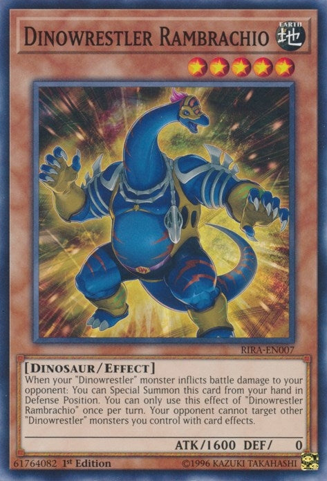 Image for Dinowrestler Rambrachio (RIRA-EN007) (RIRA) - YuGiOh