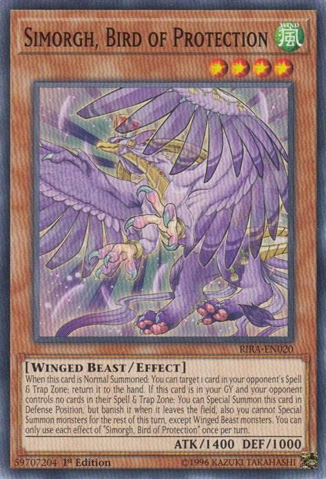 Image for Simorgh, Bird of Protection (RIRA-EN020) (RIRA) - YuGiOh