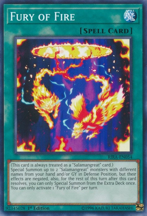 Image for Fury of Fire (RIRA-EN054) (RIRA) - YuGiOh