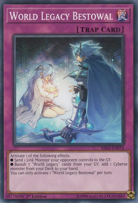Image for World Legacy Bestowal (RIRA-EN074) (RIRA) - YuGiOh