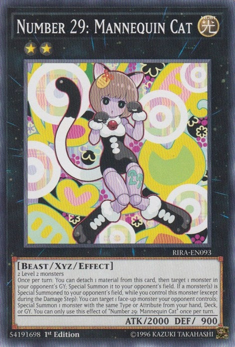 Image for Number 29: Mannequin Cat (RIRA-EN093) (RIRA) - YuGiOh