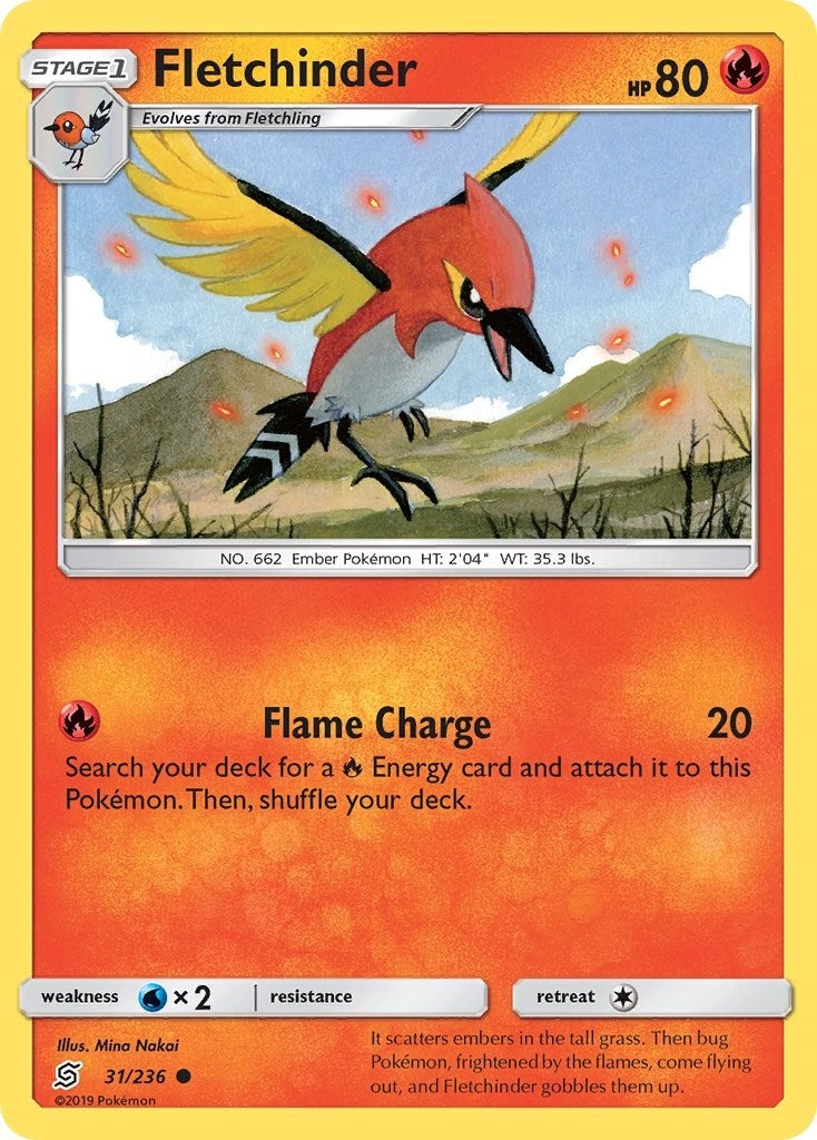 Image for Fletchinder (31/236) (SM11) - Pokemon