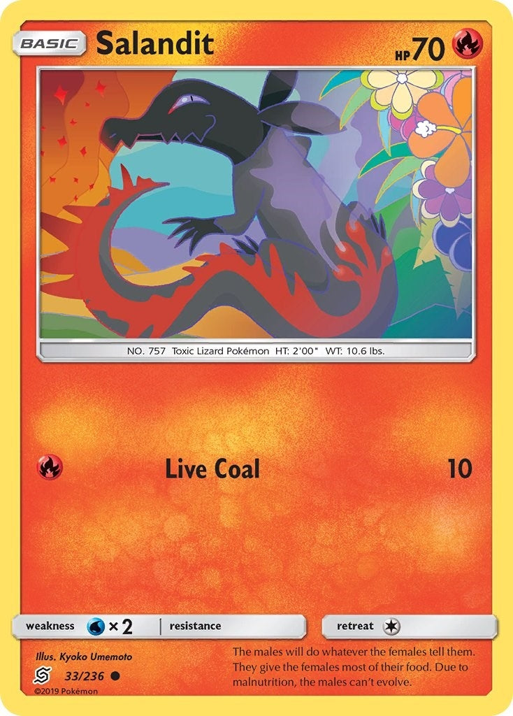 Image for Salandit (33) (33/236) (SM11) - Pokemon