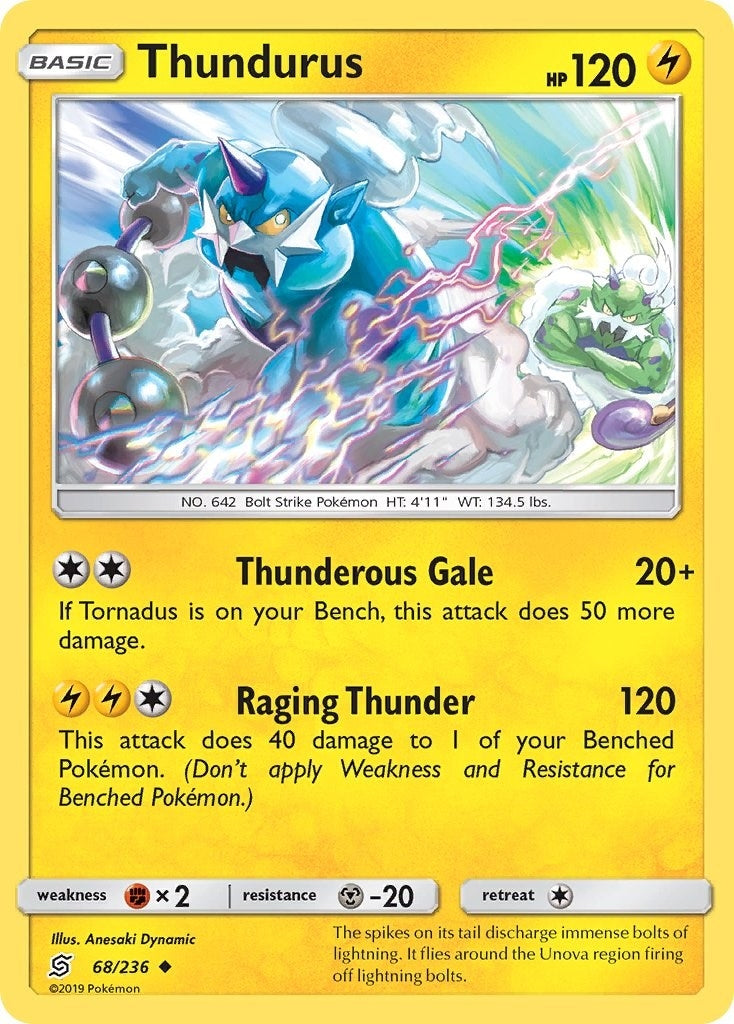 Image for Thundurus (68/236) (SM11) - Pokemon