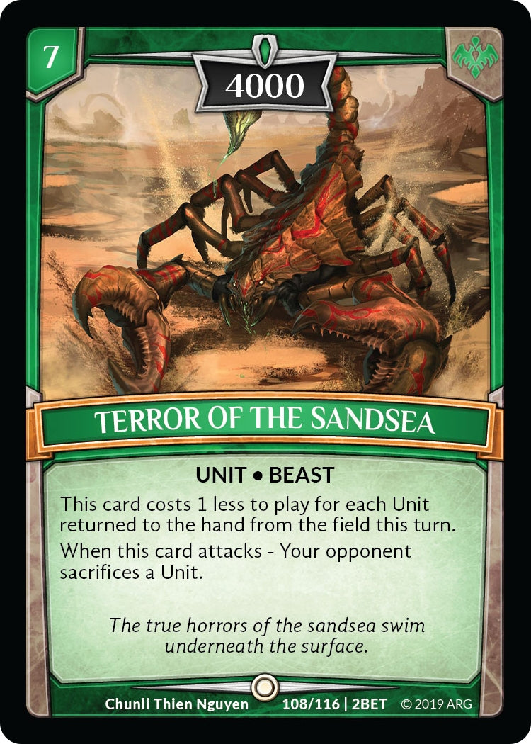 Image for Terror of the Sandsea (108/116 | 2BET) (Betrayal) - Argent Saga TCG