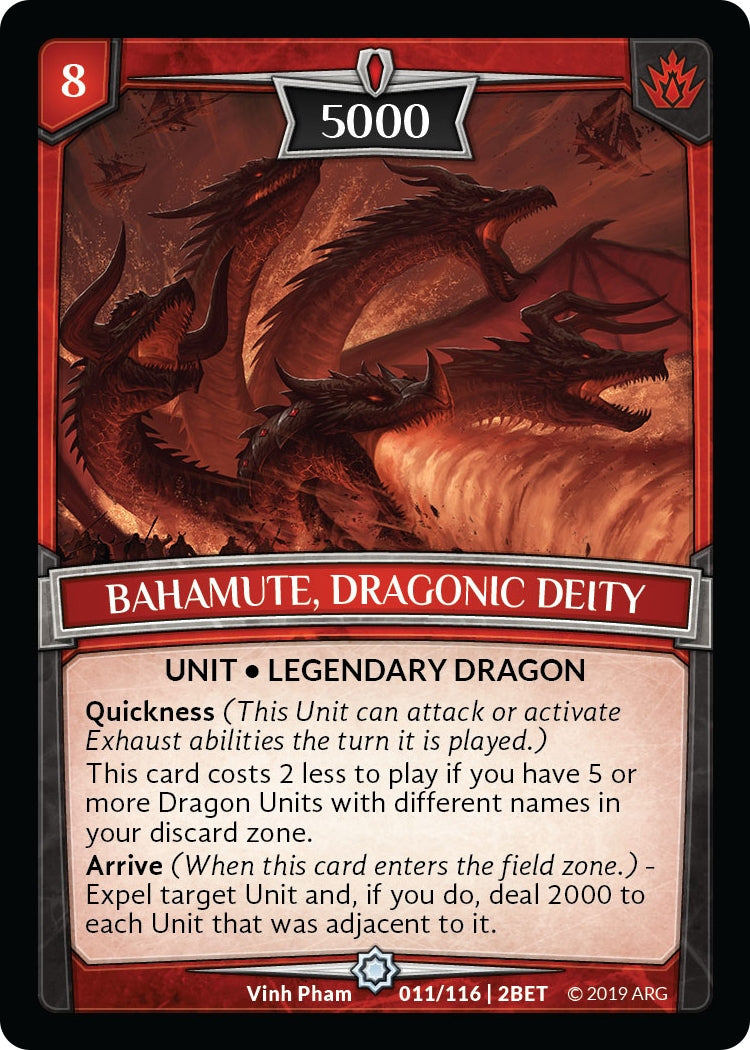 Image for Bahamute, Dragonic Deity (11/116 | 2BET) (Betrayal) - Argent Saga TCG