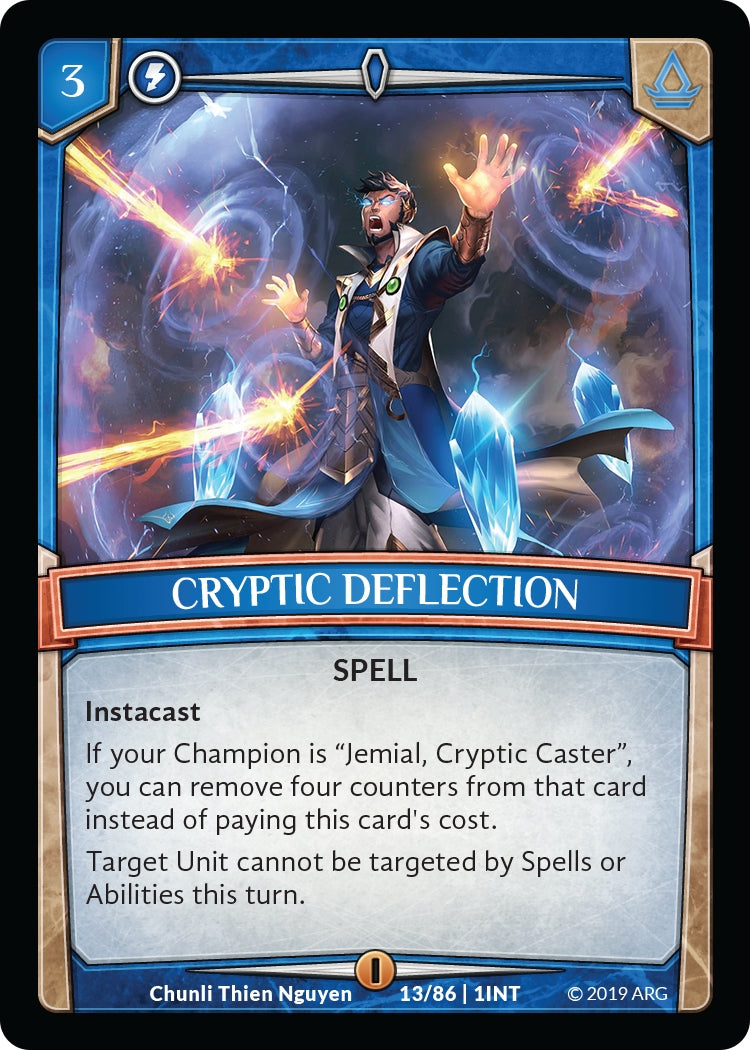 Image for Cryptic Deflection (13/86 | 1INT) (Intro Decks - 2019) - Argent Saga TCG