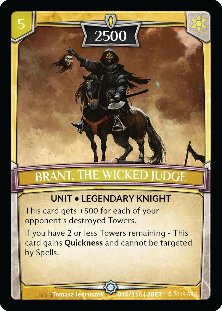 Image for Brant, the Wicked Judge (16/116 | 2BET) (Betrayal) - Argent Saga TCG