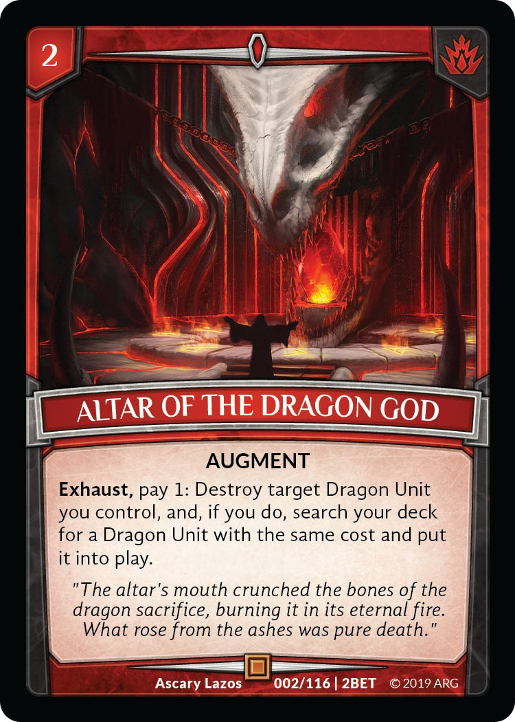 Image for Altar of the Dragon God (2/116 | 2BET) (Betrayal) - Argent Saga TCG