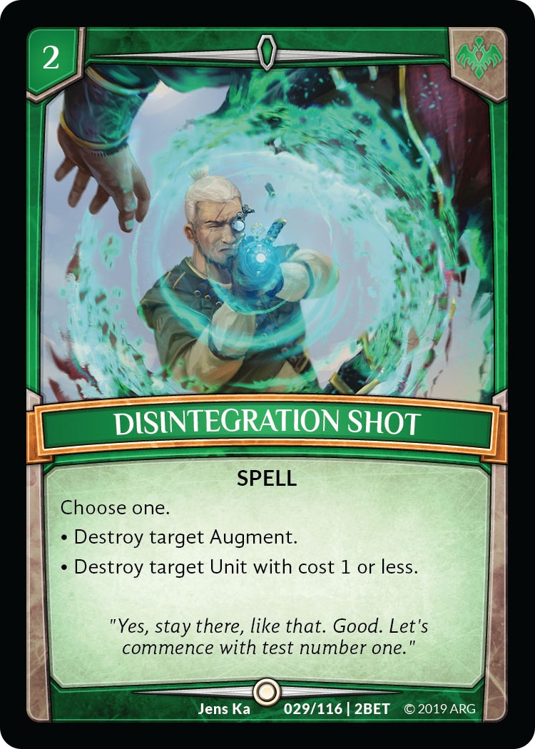 Image for Disintegration Shot (29/116 | 2BET) (Betrayal) - Argent Saga TCG