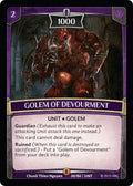 Image for Golem of Devourment (30/86 | 1INT) (Intro Decks - 2019) - Argent Saga TCG